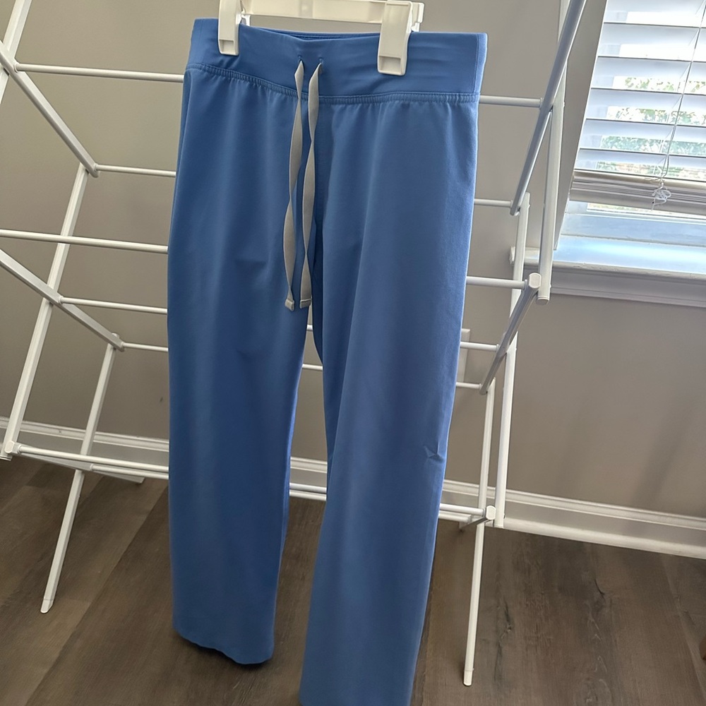 Figs Ceil Blue Livingston Scrub Pants XS Petite